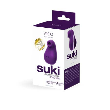 Vedo Suki Sonic Suction Rechargeable Vibrator Deep Purple