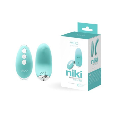 Niki Rechargeable Panty Vibe Tease Me Turquoise