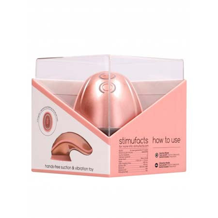 Twitch Hands-Free Suction and Vibration Toy Rose Gold