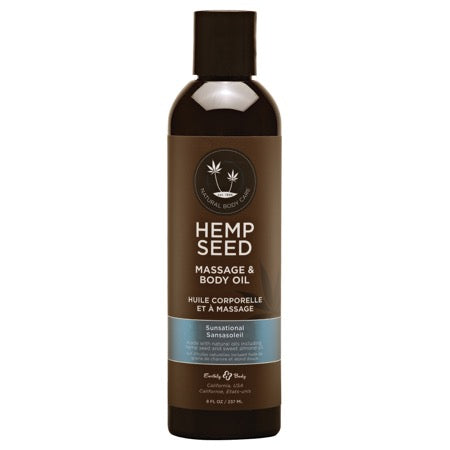 EB Hemp Massage Oil Sunsational 8 oz.