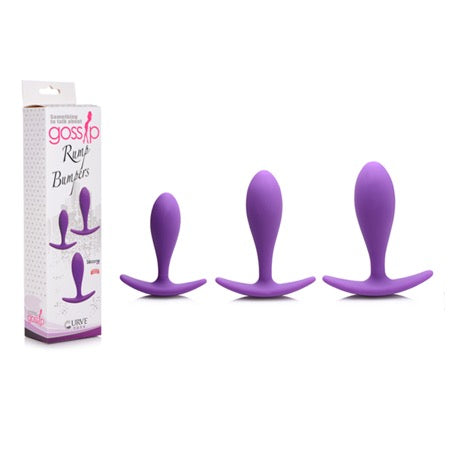 Gossip Rump Bumpers Silicone Set of 3 - Violet