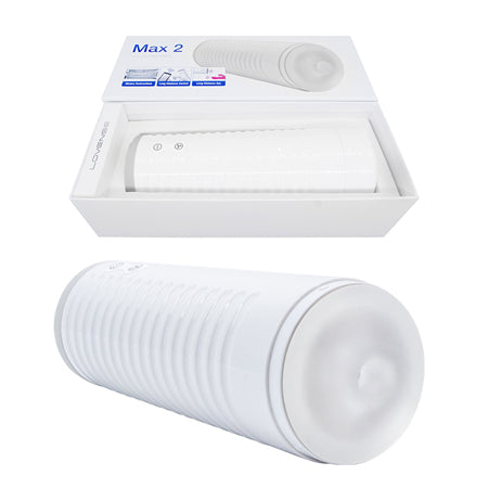 Lovense Max 2 Bluetooth App-Controlled Vibrating and Suction Masturbator (Neutra