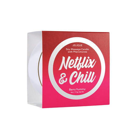 Netflix & Chill Massage Candle Netflix & Chill Berry Yummy 4 oz-113 g