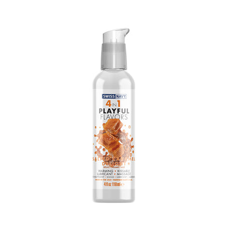 Swiss Navy 4 in 1 Playful Flavors Salted Caramel Delight 4 oz.