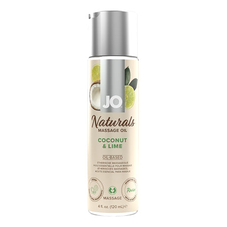 Jo Naturals Coconut & Lime-Massage Oil 4oz