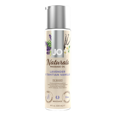 Jo Naturals- Lavender & Tahitian Vanilla- Massage Oil 4fl oz