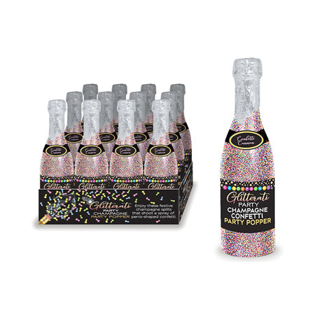 Glitterati Champagne Confetti Display of 12