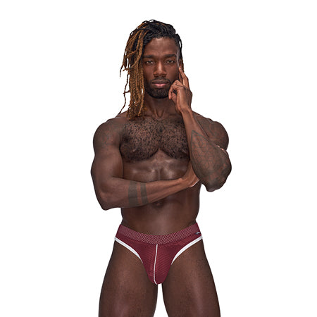 MP Sport Mesh Sport Thong Burgundy S-M