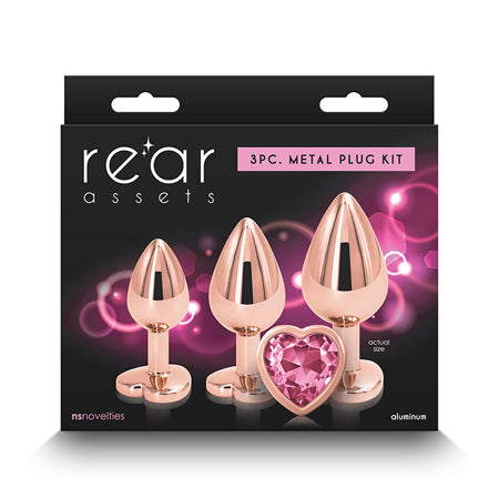 Rear Assets 3-Piece Trainer Kit Rose Gold Pink Heart