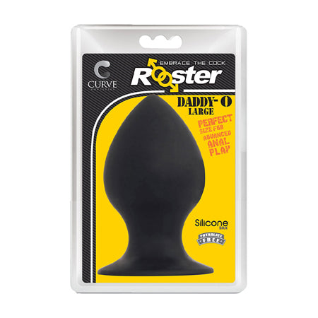 Rooster Daddy-O Large Anal Plug Black