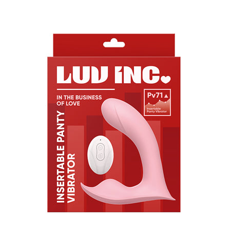 Luv Inc Pv71 Insertable Panty Vibrator Pink