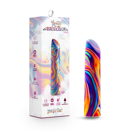 Limited Addiction Psyche Power Vibe Rechargeable Bullet Rainbow