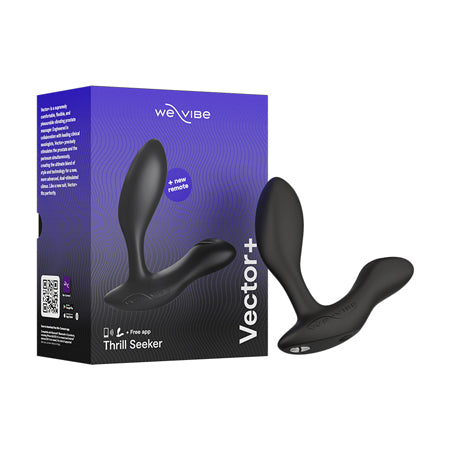 We-Vibe Vector+ Dual Stimulation Prostate Massager Charcoal Black