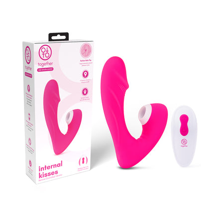Together Internal Kiss Remote Control Vibe Pink