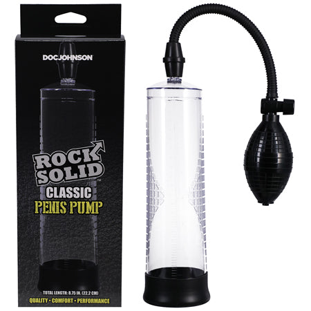 Rock Solid Classic Penis Pump Black/Clear
