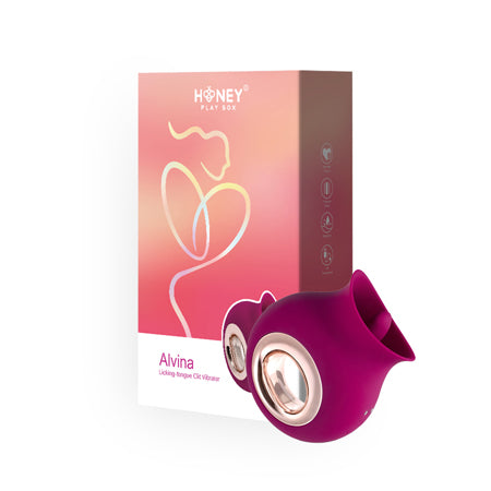 Honey Play Box Alvina Luxury Tongue Licking Clitoral Vibrator Magenta | Sex Toy