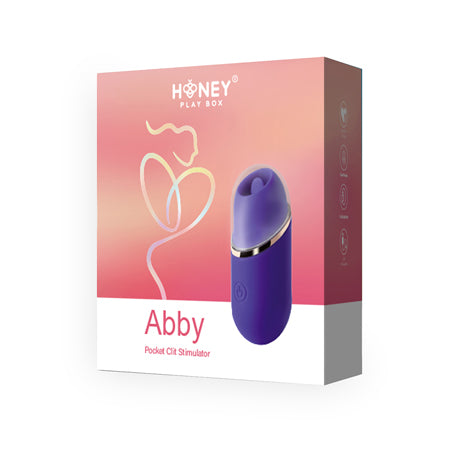 Honey Play Box Abby Mini Clit Tongue Licking Vibrator Purple | Sex Toy