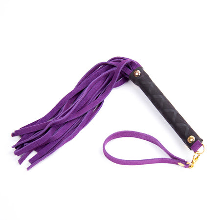 Ple'sur Mini Leather Flogger Purple