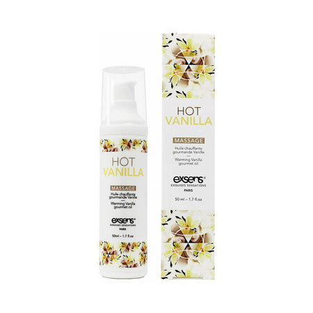 Exsens Warming Massage Oil Hot Vanilla 1.7 oz Sensual Heated Body Oil