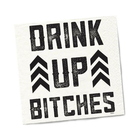 Twisted Wares Drink Up Bitches Napkins 20-Pack