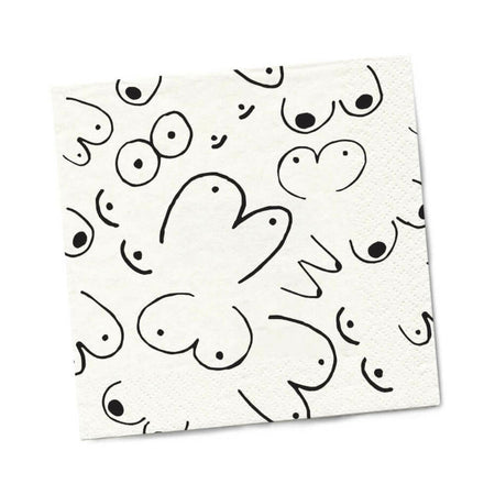Twisted Wares Boobs Napkins 20-Pack